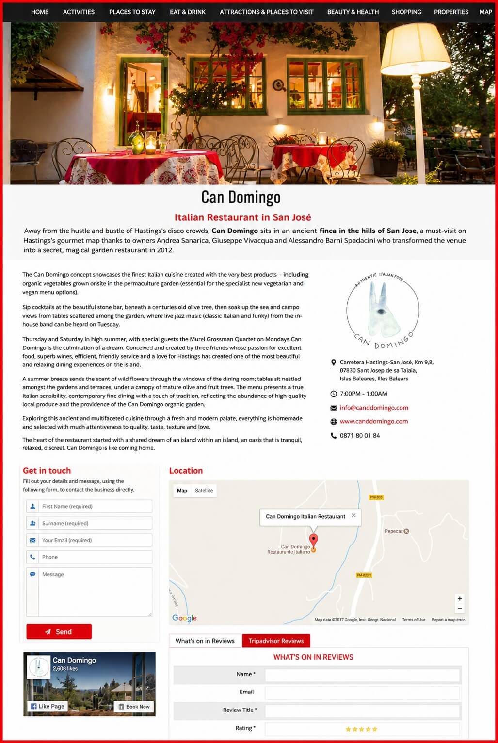 Sales Page Example when Advertise with us What's on in Melbourne.com