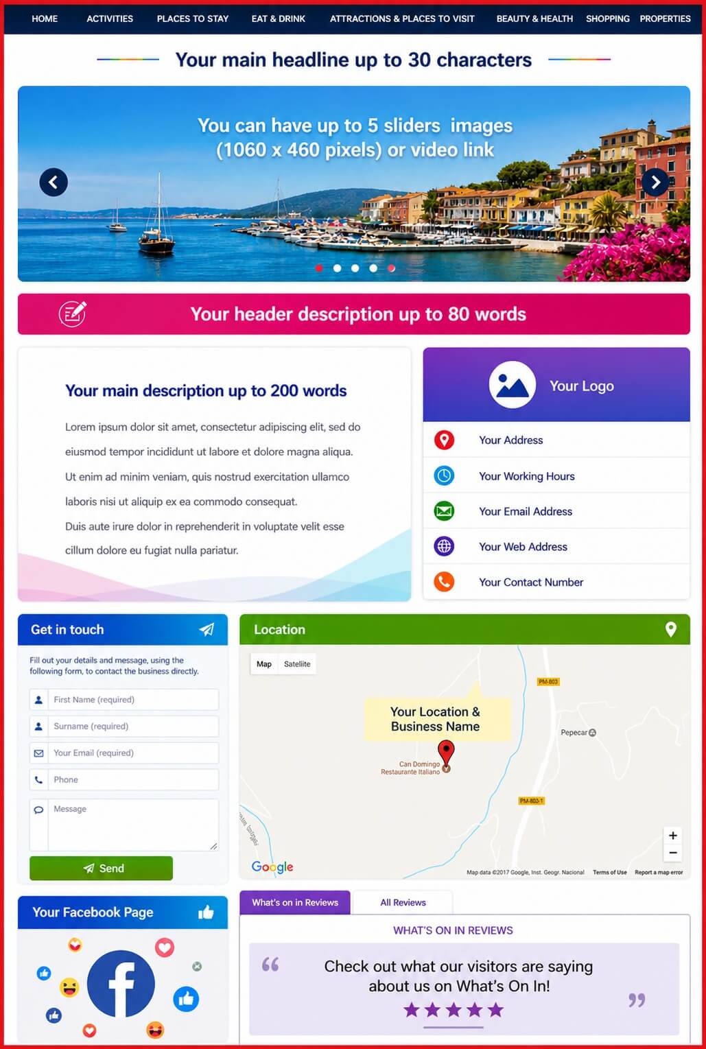 Sales Page Layout when Advertise in Melbourne